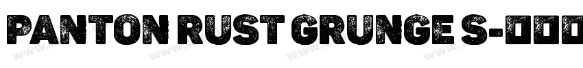Panton Rust Grunge S字体转换